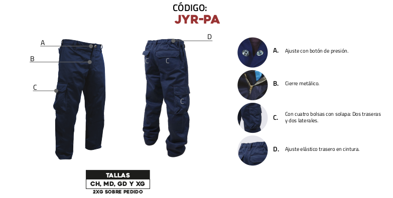 PANTALON IGNIFUGO AZUL 250G   